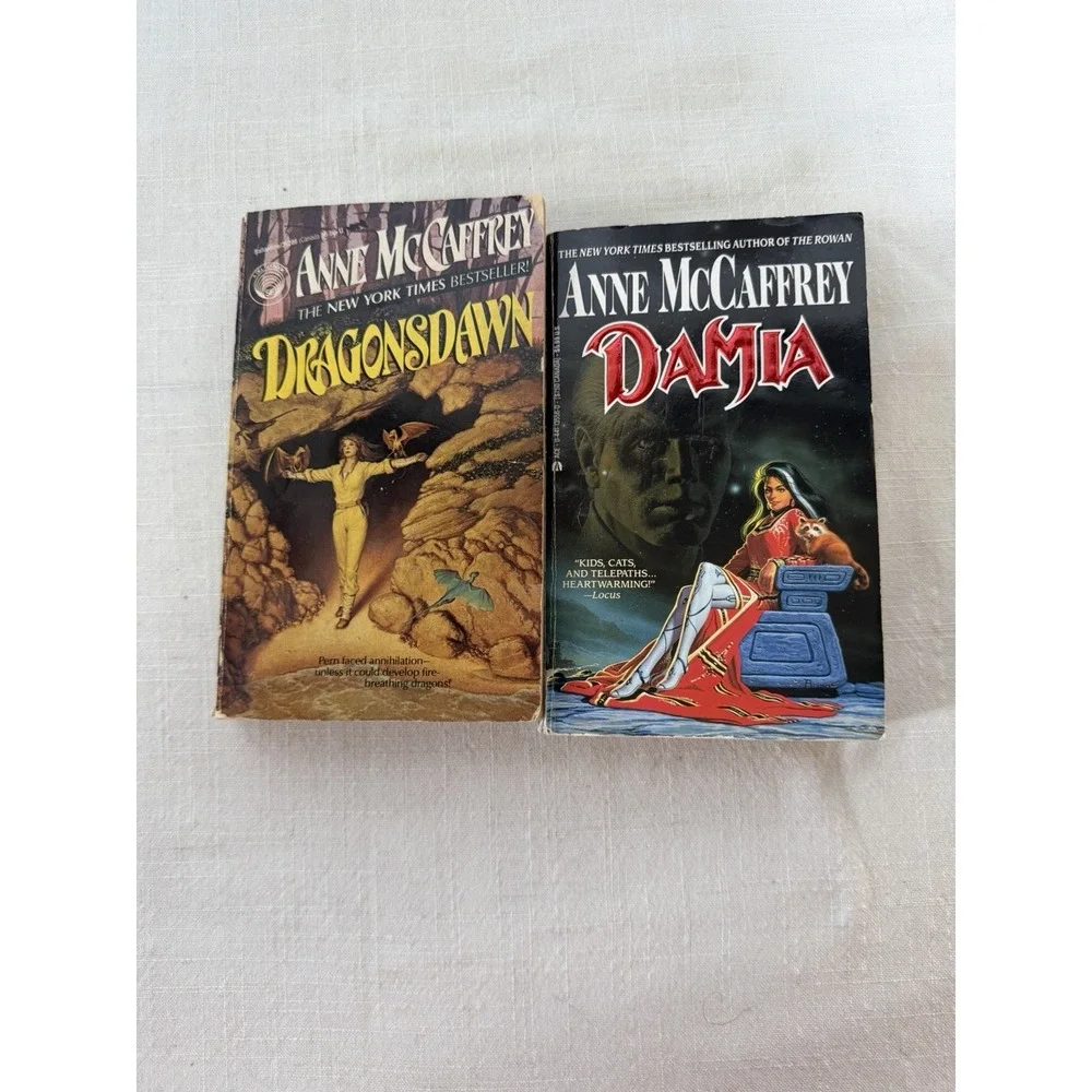 Anne McCaffrey Dragonsdawn Damia Paperback Book Lot Pern Rowan Fantasy Sci Fi